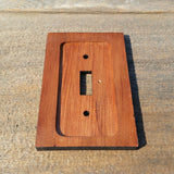 Wood Light Switch Cover Plate Rustic Home Decor California Redwood Handcrafted Engagement Gift Wedding Gift Housewarming Gift New Home