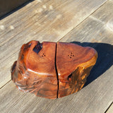 Wood Salt and Pepper Shakers Handmade California Redwood Rustic Home Decor #V Engagement Gift