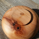 Wood Bowl Redwood Bowl Hand Turned 11 Inch Handmade California USA A22 Handmade