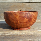 Redwood Burl Bowl Hand Turned 7.25 Inch Wood Salad Bowl #A28