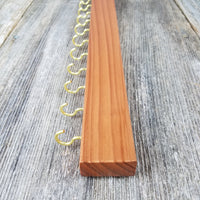 Necklace Holder - Necklace Display - Jewelry Organizer - Redwood Wood - Anniversary Gift - Mothers Day - Dorm Room Decor