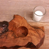 Wood Votive Candle Holder Rustic Decor Handmade Housewarming Gift #A1 California Redwood Single Candle