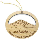 Lassen Volcanic National Park Souvenir Christmas Ornament Handmade Wood Ornament Collectible Cedar