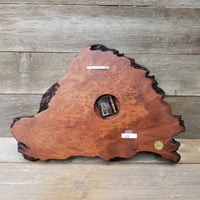 Redwood Burl Wood Wall Clock #114 Handmade