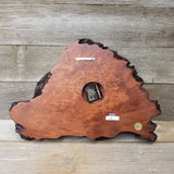 Redwood Burl Wood Wall Clock #114 Handmade