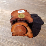Wood Ring Box Redwood Rustic Handmade Mini #255