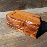 Wood Jewelry Box Burl Redwood Rustic Handmade California Storage Live Edge #229 5th Anniversary Gift Christmas Present