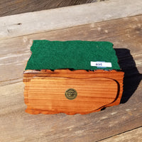 Wood Jewelry Box Redwood Tree Engraved Rustic Handmade #228
