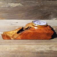 Redwood Burl Wood Clock Mantel Desk Office 2 Tone #227