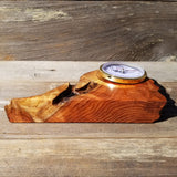 Redwood Burl Wood Clock Mantel Desk Office 2 Tone #227