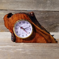 California Redwood Wood Desk Clock #225 Gifts for Men