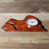 Redwood Burl Clock Table Shelf Mantle Desk Office Gifts for Men Sitting Wood #222