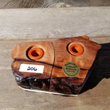 Wood Salt and Pepper Shakers Redwood Rustic Handmade #206 California Cabin Lodge Man Cave Camping Gift for Men