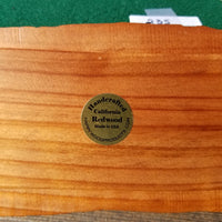 Redwood Box Wood Jewelry Box Rustic Handmade #235