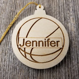 Basketball Wood Ornament - Basketball Player Gift - Engraved Ornament - Personalized