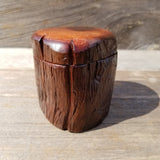 Wood Trinket Box Handmade Box with Redwood Rustic California Redwood Jewelry Box Storage Box Limb Box #193