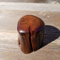 Handmade Wood Box with Rustic Redwood Rustic Ring Box #254