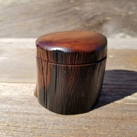 Handmade Wood Box with Rustic Redwood Rustic Ring Box #254