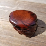 Wood Ring Box Redwood Rustic Handmade #189 Engagement