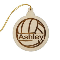 VolleyBall Wood Ornament - Volleyball Player Gift -Engraved Ornament - Personalized