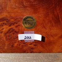 Redwood Burl Clock Table Shelf Mantle Desk Office Gifts for Men Sitting Wood #222
