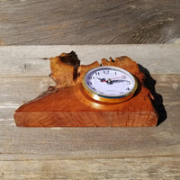 Wood Clock For the Desk Handmade California Redwood #219
