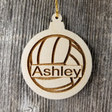 VolleyBall Wood Ornament - Volleyball Player Gift -Engraved Ornament - Personalized