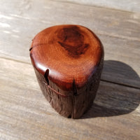 Wood Trinket Box Handmade Box with Redwood Rustic California Redwood Jewelry Box Storage Box Limb Box #193