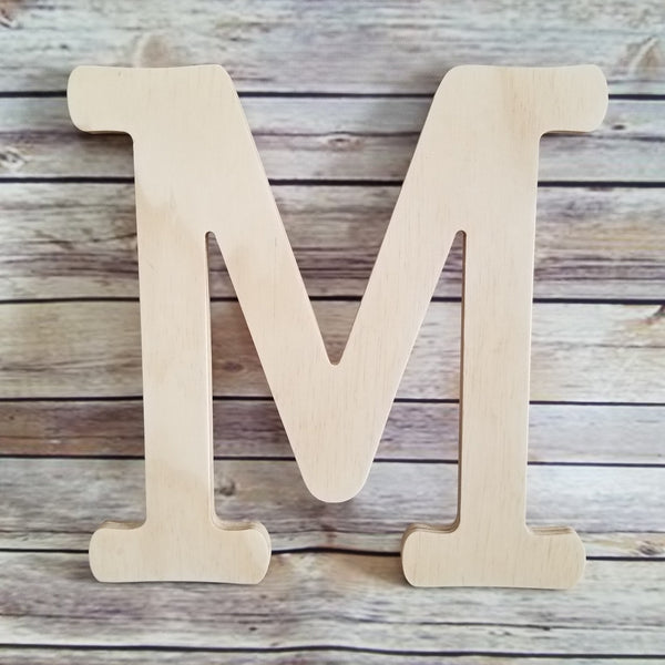 Wood Letters, Unfinished, DIY,12 Inch Decorate Your Own, Nursery