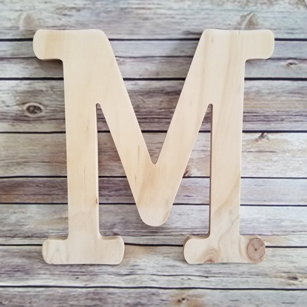 Wood Letters, Unfinished, DIY,12 Inch Decorate Your Own, Nursery, Home  Decor, Wedding, Kids Room, Wall Letter, Wood Crafts, Initials, Wood Cutout