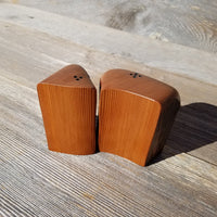 Salt and Pepper Shakers Set California Rustic Redwood Handmade #351 Lodge Theme Manly Gift Engagement Gift