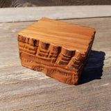 Handmade Wood Box Small Jewelry Box Rustic Decoration #363 California Redwood Storage Box Souvenir Anniversary Wood Gift