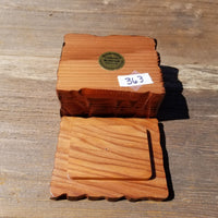 Handmade Wood Box Small Jewelry Box Rustic Decoration #363 California Redwood Storage Box Souvenir Anniversary Wood Gift