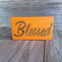Blessed Sign - Fall Decor - Fall Thanksgiving Sign Rustic Decor - Fall Sign - Handmade in the USA