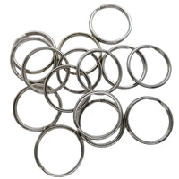 Split Ring Key Ring Key Chain Parts - Set of 100 - Key Chain Assembly - Key Ring 28 mm 2.8mm Thick Crafts Open Jump Ring Keychain