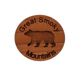 Great Smoky Mountains Hat Pin Bear Design Handmade Wood Made in USA Souvenir Laser Cut Travel Gift Lapel Pin