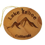 Lake Tahoe Ornament California Mountains Handmade Wood Souvenir