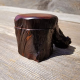 Wood Ring Box Redwood Rustic Handmade California Storage #163 Engagement Birthday Gift Mother's Day Gift Gift for Friend
