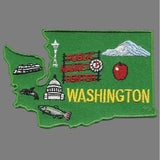 Washington Patch – WA State Shape - Washington Souvenir – Washington Map Travel Patch
