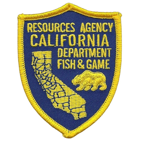 California Patch – California Souvenir – Fish and Game Department Shield 3.25"