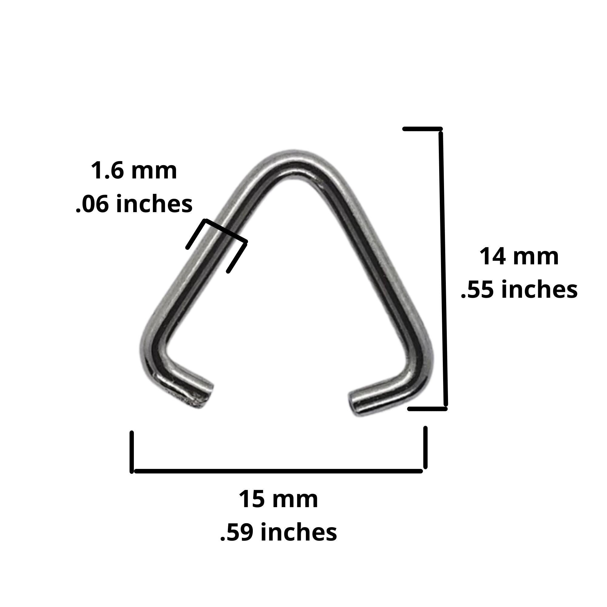 Keychain Triangles Key Ring Key Chain Parts - Set of 100 - Key Chain A ...