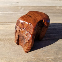 Wood Trinket Box Handmade Box with Redwood Rustic California Redwood Jewelry Box Storage Box Limb Box #319
