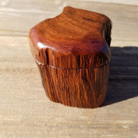 Wood Trinket Box Handmade Box with Redwood Rustic California Redwood Jewelry Box Storage Box Limb Box #319