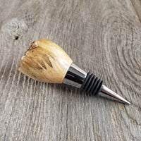 Wine Stopper Rustic Wood Gift for Her Maple Live Edge Top Handmade #308