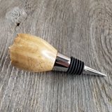 Wine Stopper Rustic Wood Gift for Her Maple Live Edge Top Handmade #308