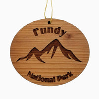 Fundy National Park Ornament Handmade Wood Ornament New Brunswick Canada Souvenir Mountain