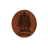 California Redwoods Hat Pin Forest Trees Handmade Wood Made in USA Souvenir Laser Cut Travel Gift Lapel Pin