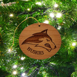 Fortuna Huskies Mascot Christmas Ornament Handmade High School Pride