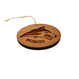 Fortuna Huskies Mascot Christmas Ornament Handmade High School Pride