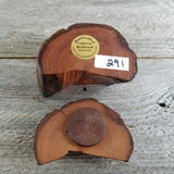 Wood Trinket Box Handmade Box with Redwood Rustic Limb Box #291